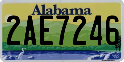 AL license plate 2AE7246