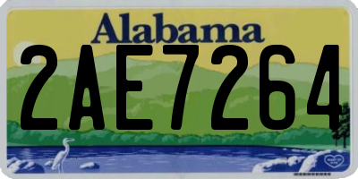 AL license plate 2AE7264