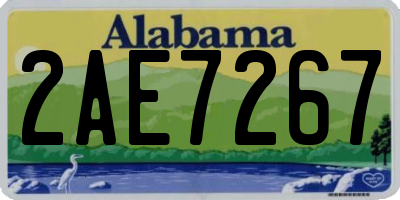 AL license plate 2AE7267