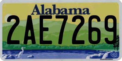 AL license plate 2AE7269