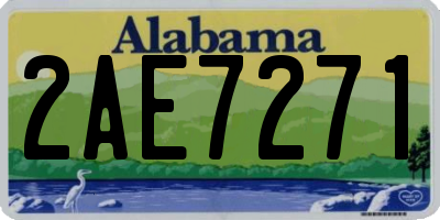 AL license plate 2AE7271