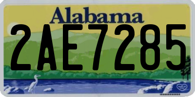 AL license plate 2AE7285
