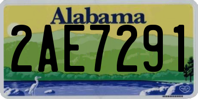 AL license plate 2AE7291