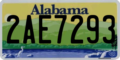 AL license plate 2AE7293