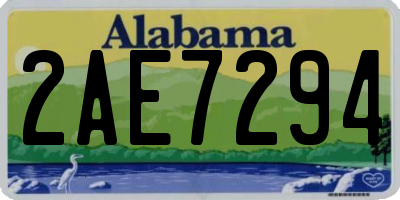 AL license plate 2AE7294