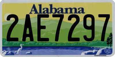 AL license plate 2AE7297