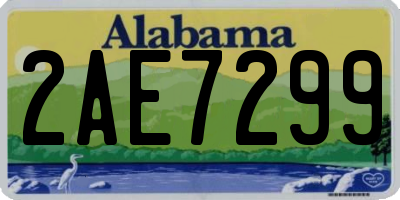 AL license plate 2AE7299