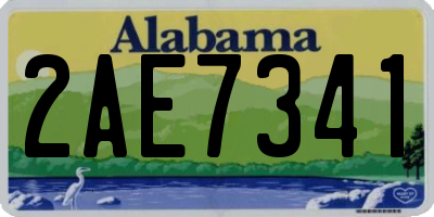 AL license plate 2AE7341