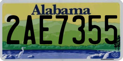 AL license plate 2AE7355