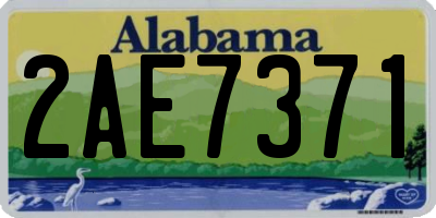 AL license plate 2AE7371