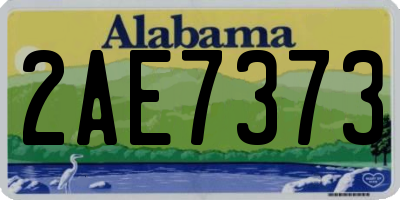AL license plate 2AE7373