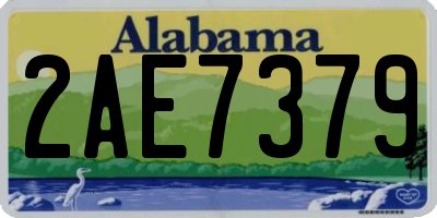AL license plate 2AE7379