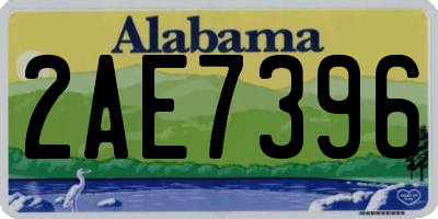 AL license plate 2AE7396