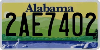 AL license plate 2AE7402