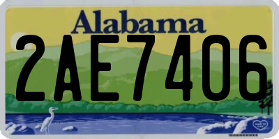 AL license plate 2AE7406
