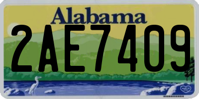 AL license plate 2AE7409