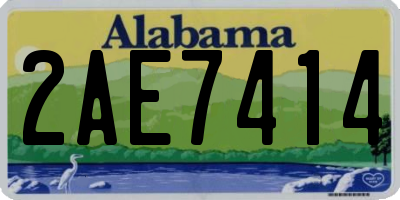 AL license plate 2AE7414