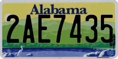 AL license plate 2AE7435