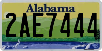 AL license plate 2AE7444