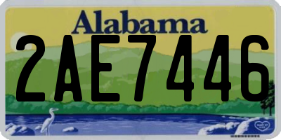 AL license plate 2AE7446