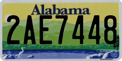 AL license plate 2AE7448