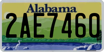 AL license plate 2AE7460