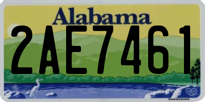 AL license plate 2AE7461