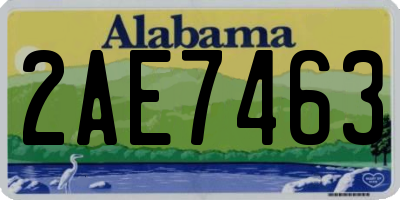 AL license plate 2AE7463