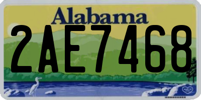 AL license plate 2AE7468