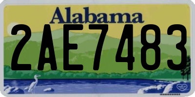 AL license plate 2AE7483