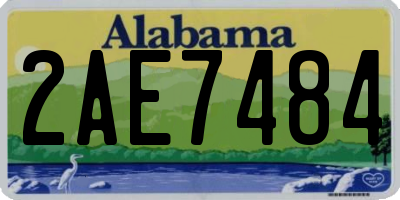 AL license plate 2AE7484