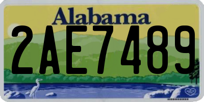 AL license plate 2AE7489