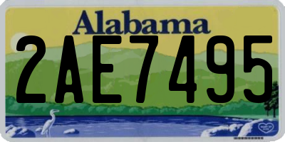 AL license plate 2AE7495