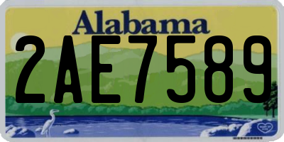 AL license plate 2AE7589