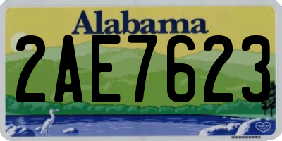 AL license plate 2AE7623