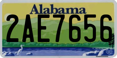AL license plate 2AE7656