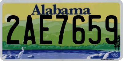 AL license plate 2AE7659