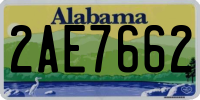 AL license plate 2AE7662