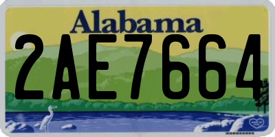 AL license plate 2AE7664