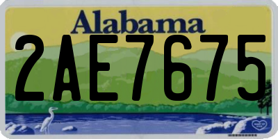 AL license plate 2AE7675