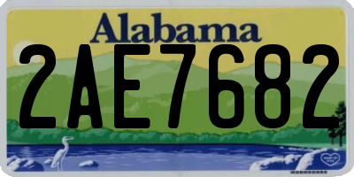 AL license plate 2AE7682
