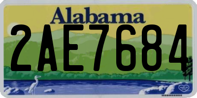 AL license plate 2AE7684