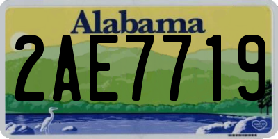 AL license plate 2AE7719