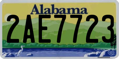 AL license plate 2AE7723