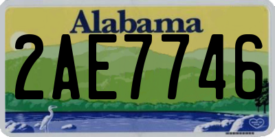AL license plate 2AE7746