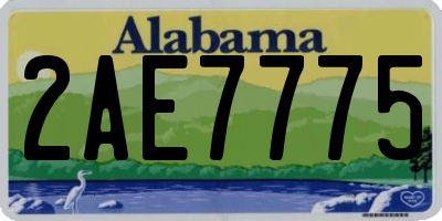 AL license plate 2AE7775