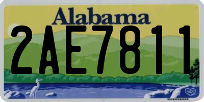 AL license plate 2AE7811