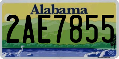AL license plate 2AE7855