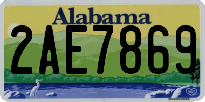 AL license plate 2AE7869