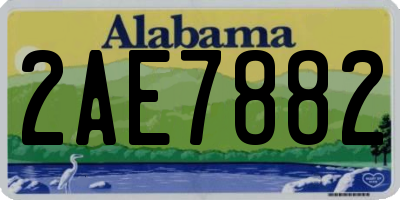 AL license plate 2AE7882